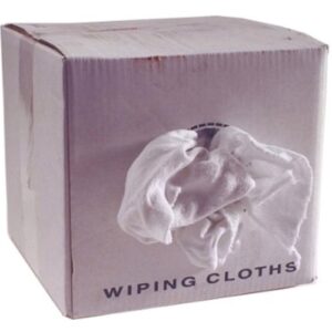 25LB White Fleece Rags #6W-25