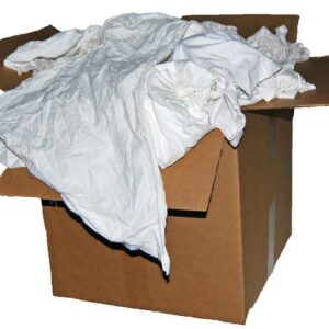 50LB White T-Shirt Rags #5WK-50