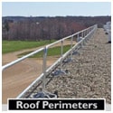 ROOF PERIMETER GUARDING WITH SRC 360 MOBILE SAFETY RAILING