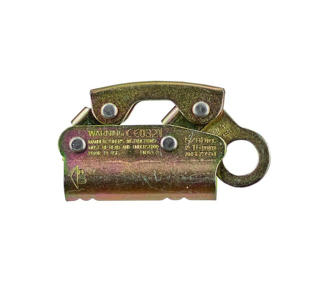 Manual Dual-Cam Stationary Non-Removable Rope Grab