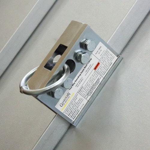 MIRU　1206040防水板仕様天板金網8030コーキング Guardian Two Way Standing Seam Roof Anchor - Garza Roofing