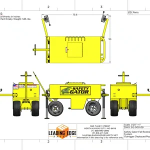Safety Gator Mobile Fall Protection Cart #SG-000-09-ASM