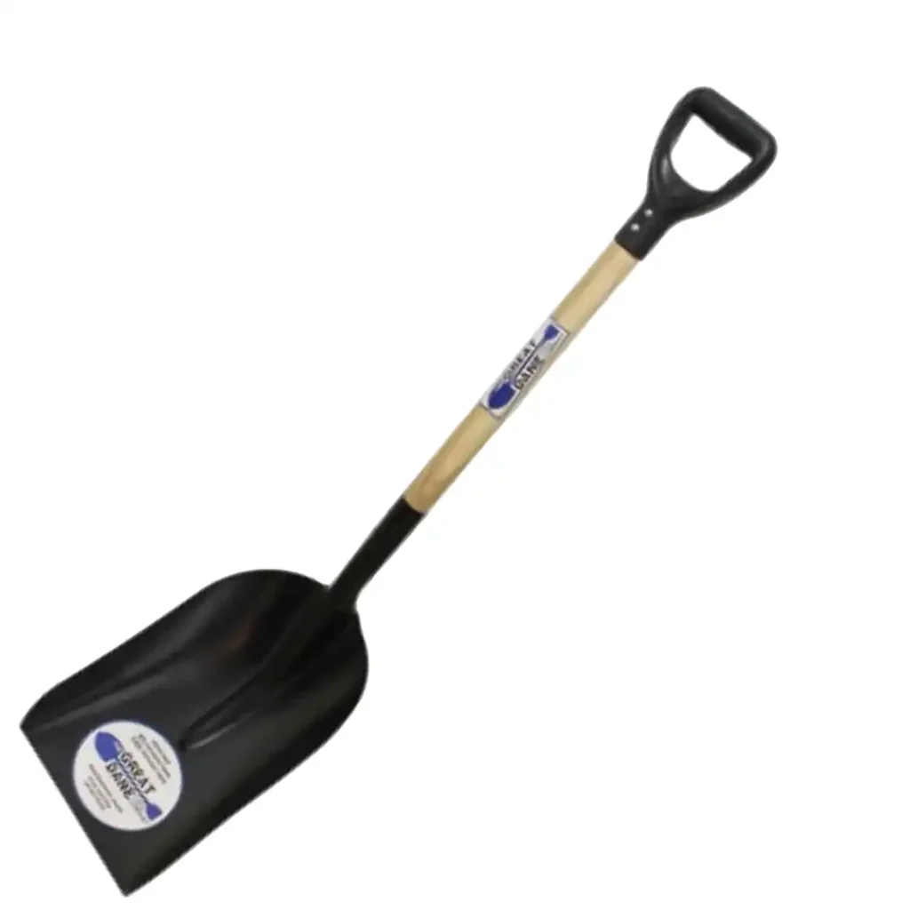 8 Steel Scoop Shovel W/Poly D-Handle - Garza Roofing & Supply